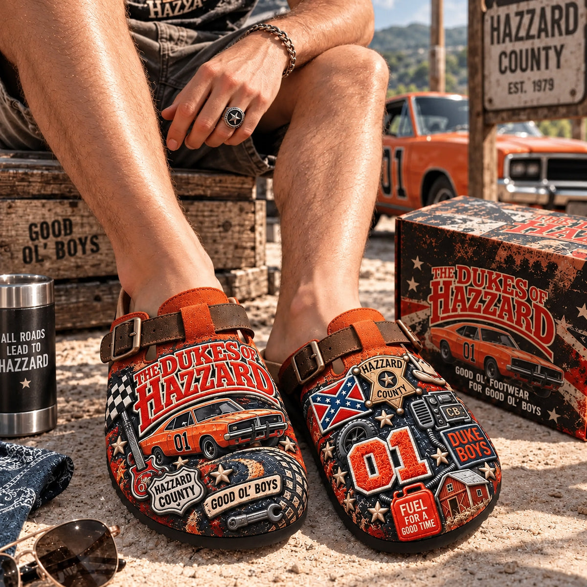 đ¤ The Dukes of Hazzard âGood Olâ Boysâ Suede Clogs