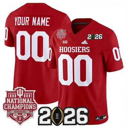 Indiana College Football Stitched Jersey - 2026 CFP + National Champions Patch