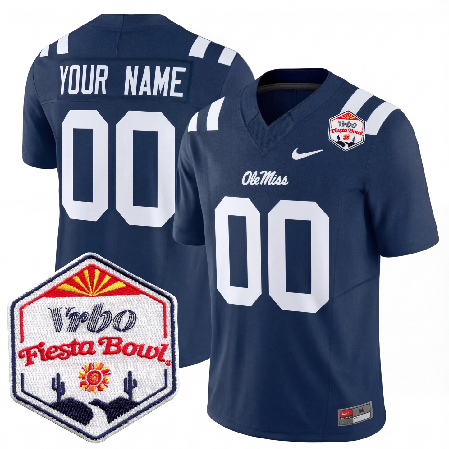 Mississippi College Football Stitche Jersey 2026 - Fiesta Bowl Patch