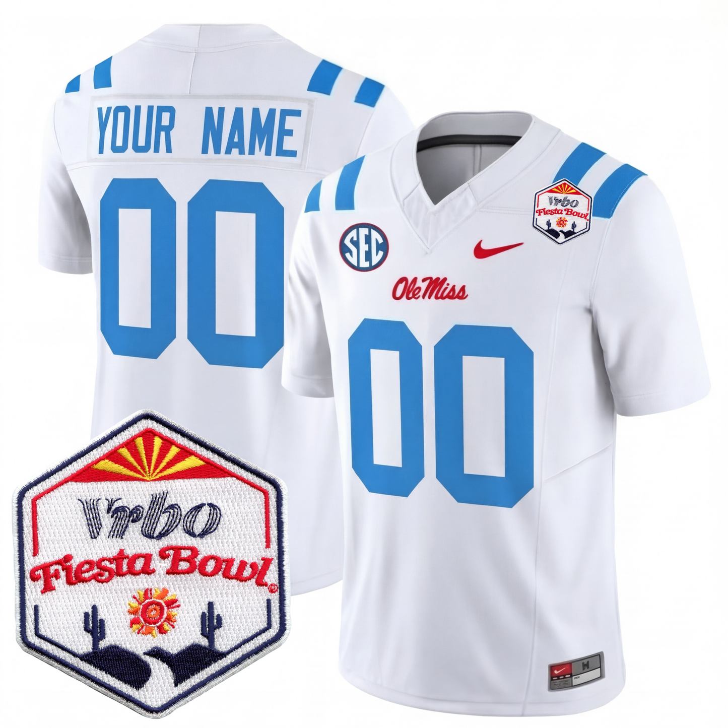 Mississippi College Football Stitche Jersey 2026 - Fiesta Bowl Patch