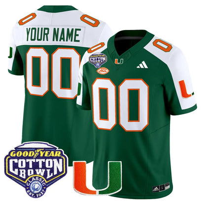 Miami College Football Stitched Jersey 2026 - Cotton Bowl Patch