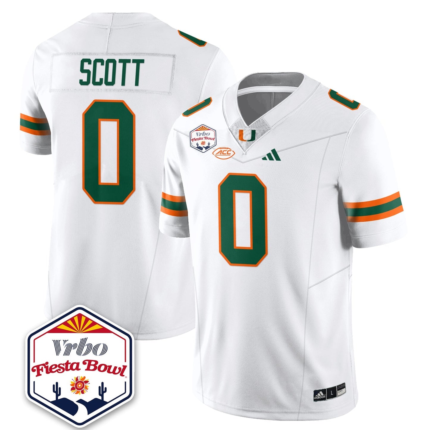 Miami College Football Stitched Jersey 2026 - Fiesta Bowl Patch