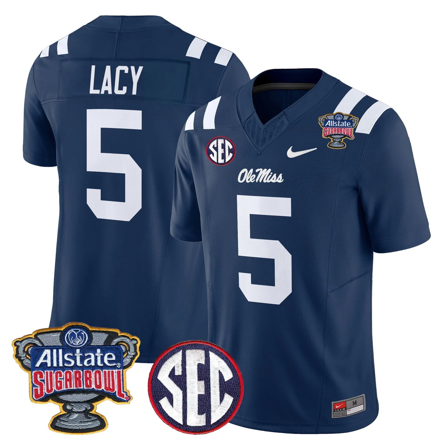 Mississippi College Football Stitche Jersey 2026 - Sugar Bowl Patch