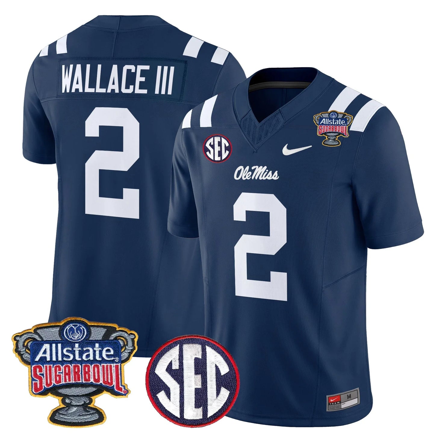 Mississippi College Football Stitche Jersey 2026 - Sugar Bowl Patch