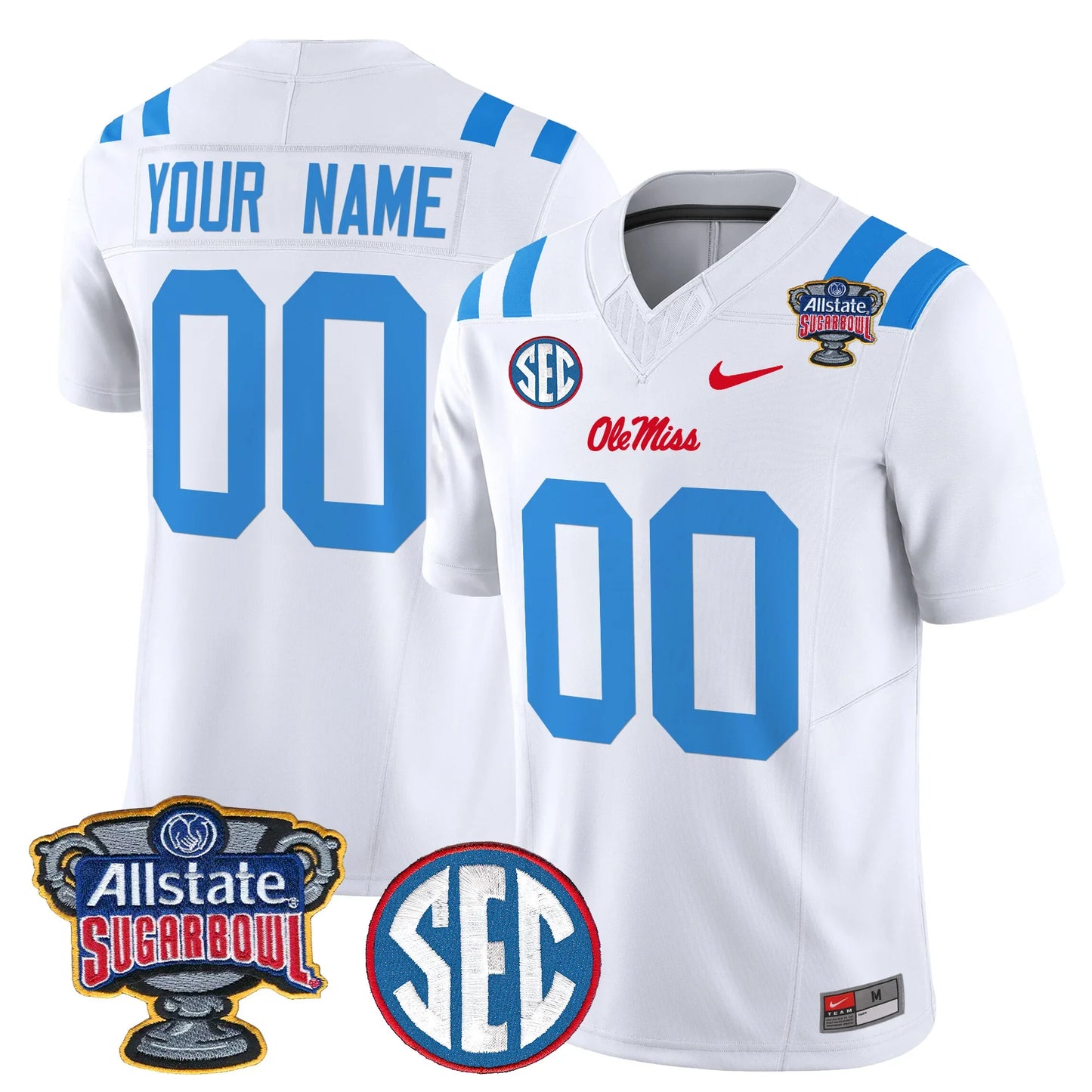 Mississippi College Football Stitche Jersey 2026 - Sugar Bowl Patch