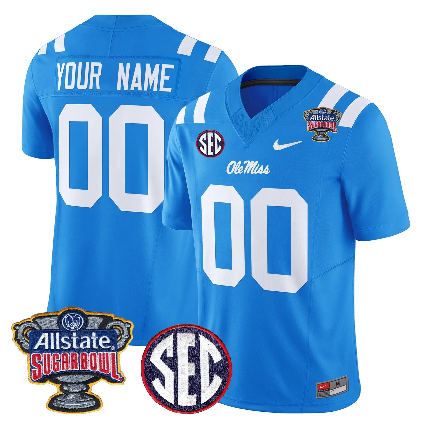 Mississippi College Football Stitche Jersey 2026 - Sugar Bowl Patch