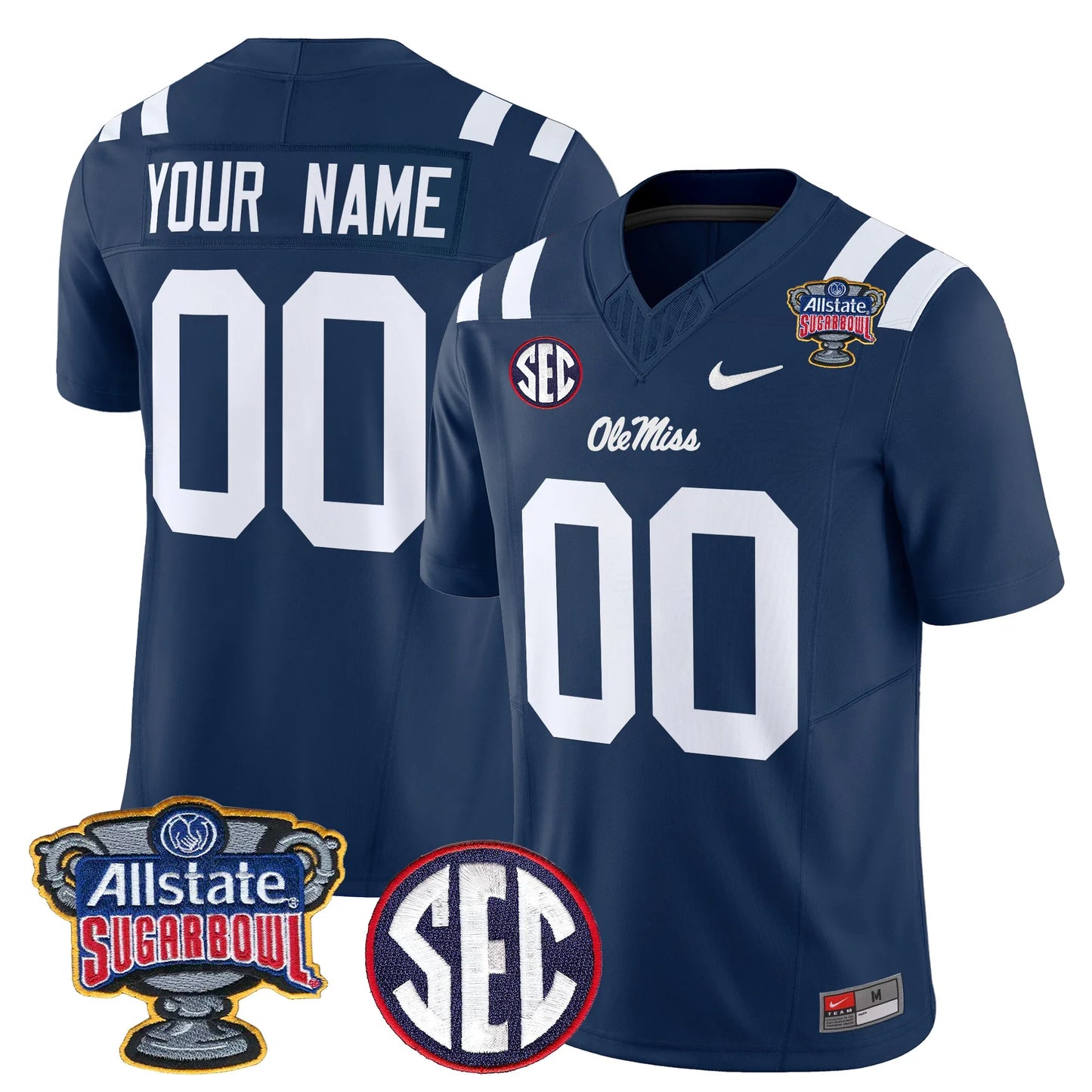 Mississippi College Football Stitche Jersey 2026 - Sugar Bowl Patch