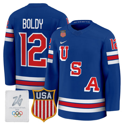 Men's 2026 USA Olympic Premium Hockey All Stitched Jersey