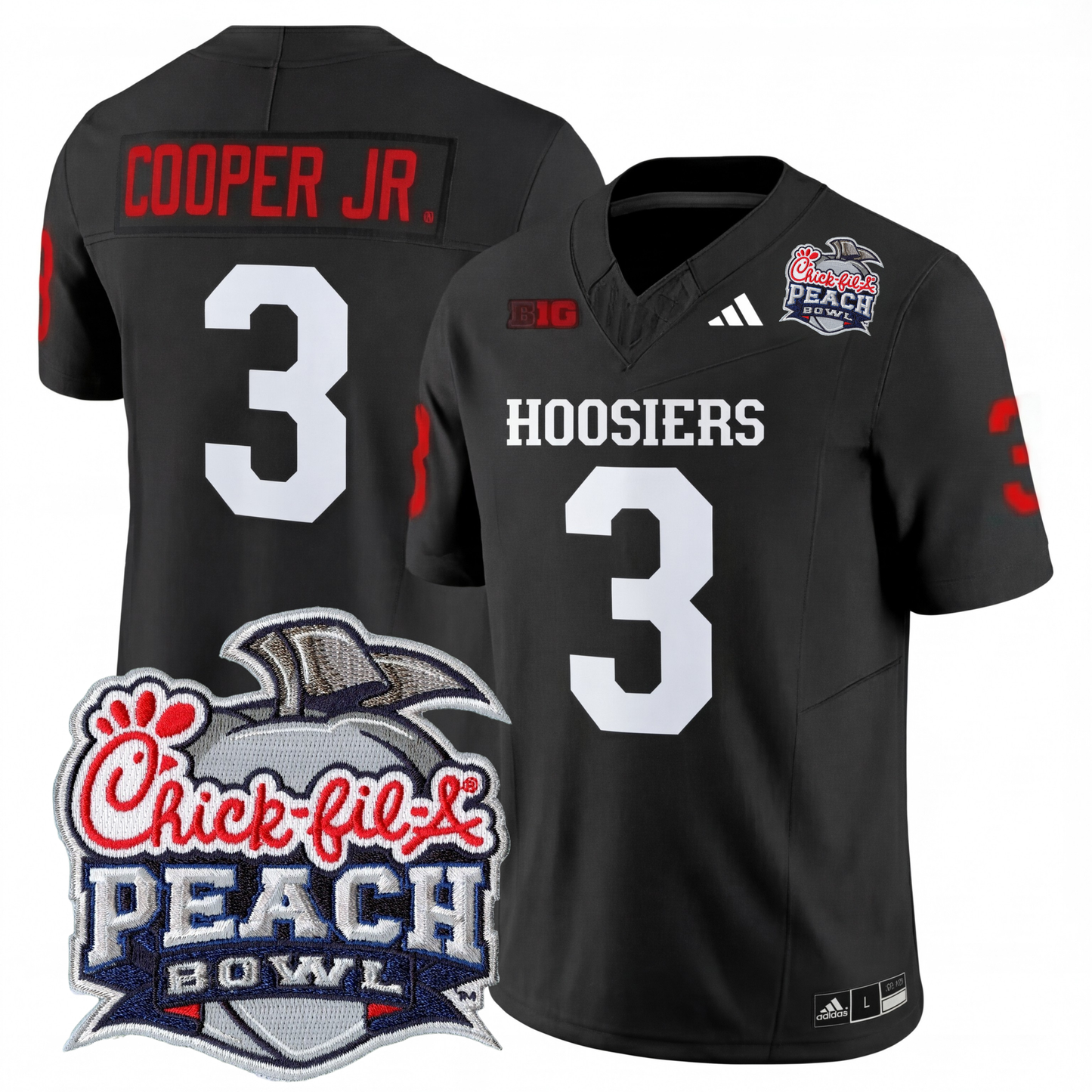 Indiana College Football Stitched Jersey 2026 - Peach Bowl Patch