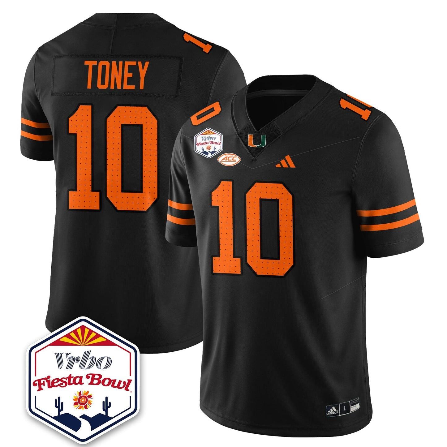 Miami College Football Stitched Jersey 2026 - Fiesta Bowl Patch