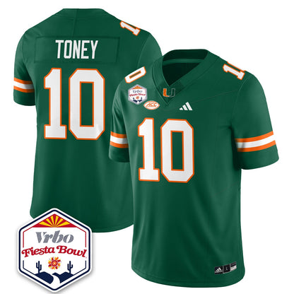 Miami College Football Stitched Jersey 2026 - Fiesta Bowl Patch