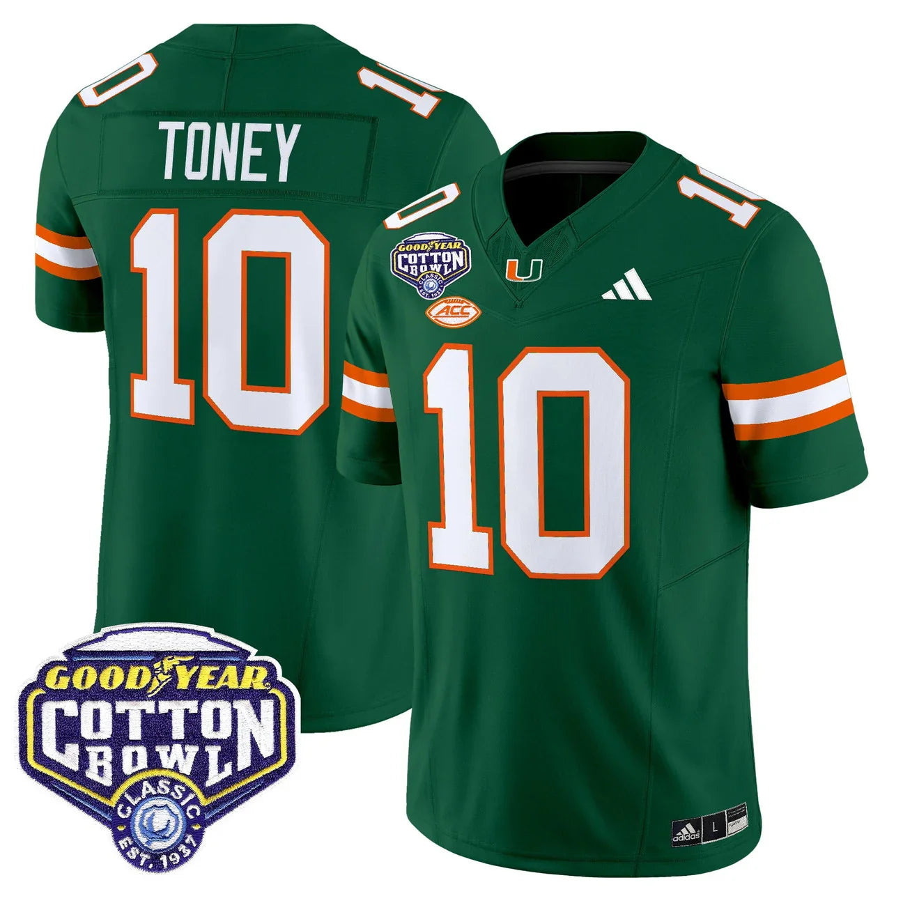 Miami College Football Stitched Jersey 2026 - Cotton Bowl Patch