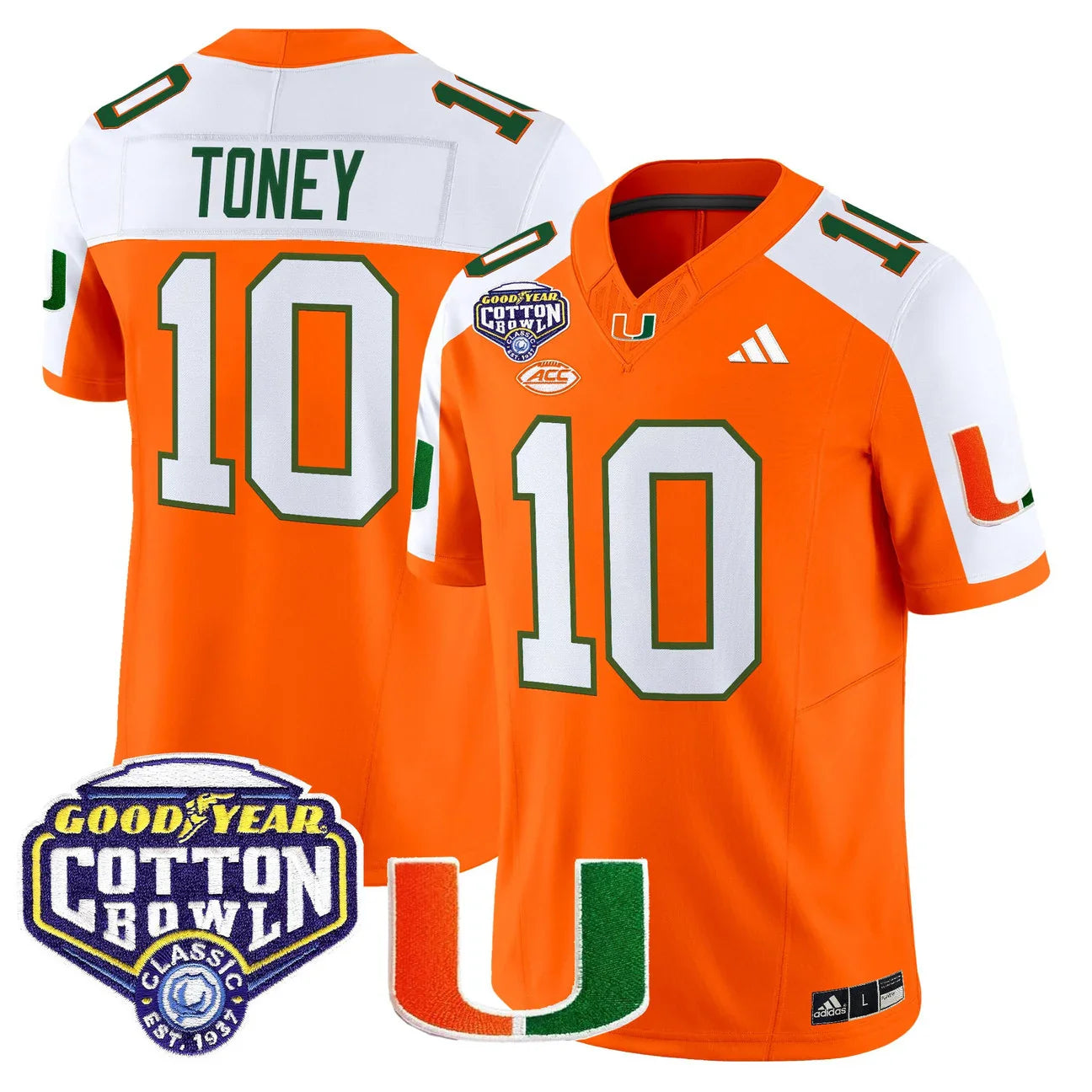 Miami College Football Stitched Jersey 2026 - Cotton Bowl Patch