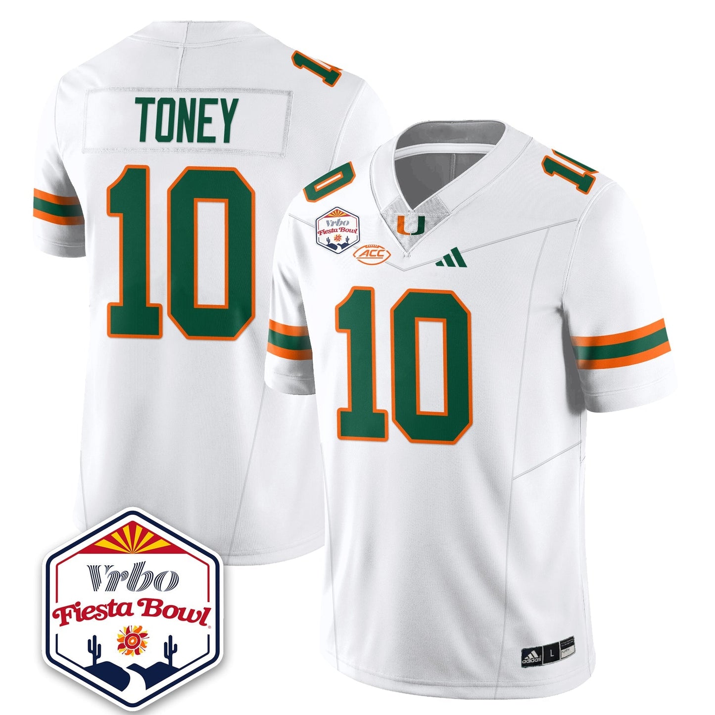 Miami College Football Stitched Jersey 2026 - Fiesta Bowl Patch