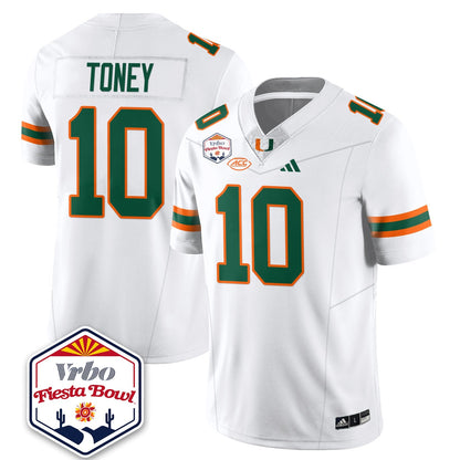 Miami College Football Stitched Jersey 2026 - Fiesta Bowl Patch