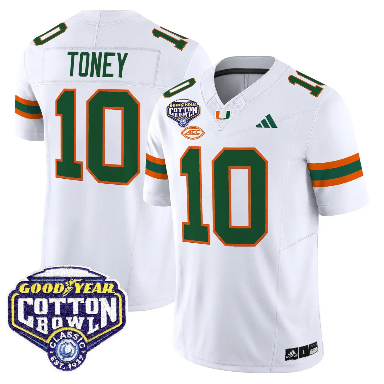Miami College Football Stitched Jersey 2026 - Cotton Bowl Patch