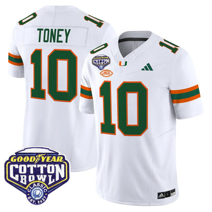 Miami College Football Stitched Jersey 2026 - Cotton Bowl Patch