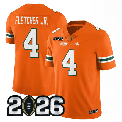 Miami College Football Stitched Jersey - 2026 CFP Patch