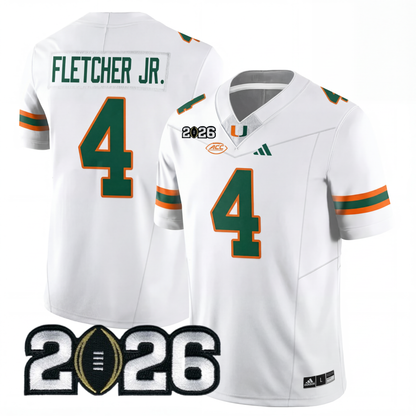 Miami College Football Stitched Jersey - 2026 CFP Patch