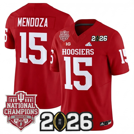 Indiana College Football Stitched Jersey - 2026 CFP + National Champions Patch