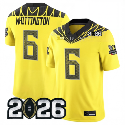 Oregon College Football Stitched Jersey - 2026 CFP Patch
