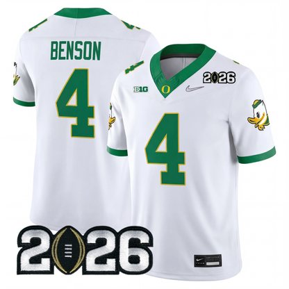 Oregon College Football Stitched Jersey - 2026 CFP Patch