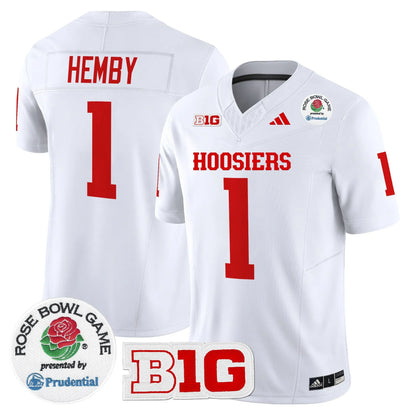 Indiana College Football Stitched Jersey 2026 - Rose Bowl Patch