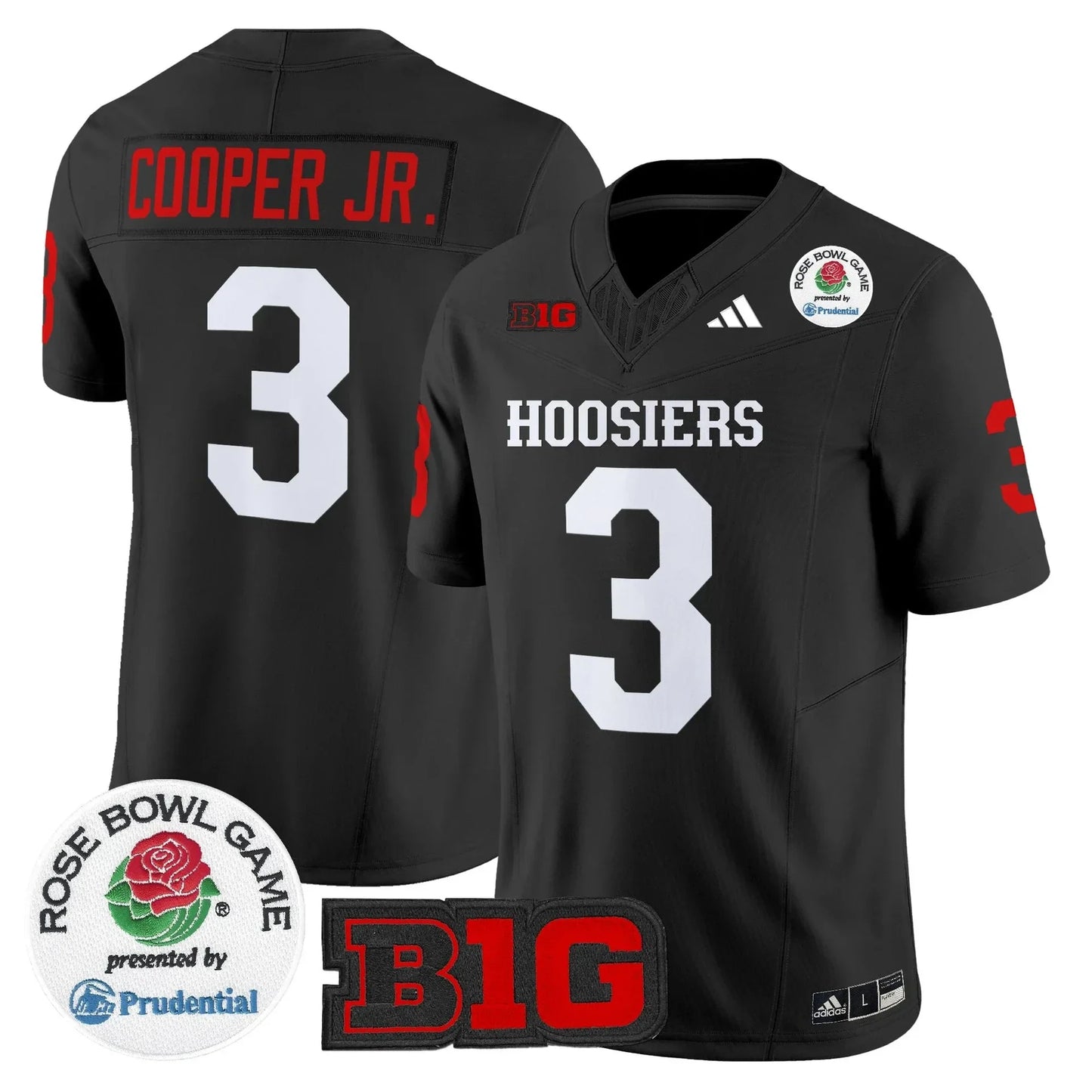 Indiana College Football Stitched Jersey 2026 - Rose Bowl Patch