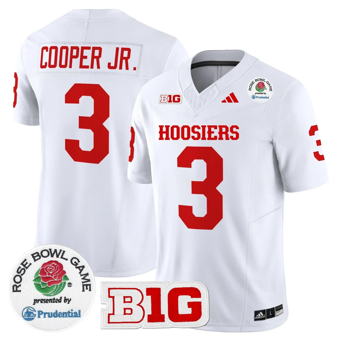 Indiana College Football Stitched Jersey 2026 - Rose Bowl Patch