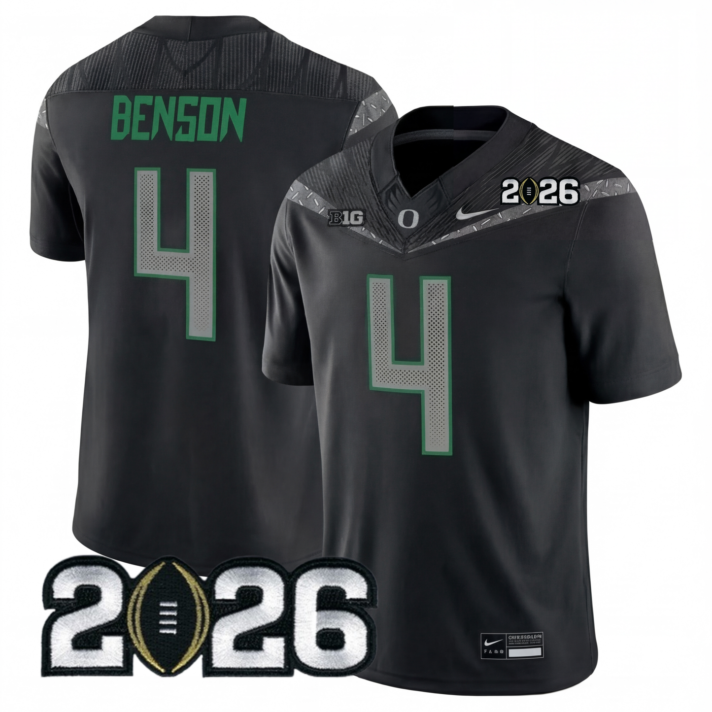Oregon College Football Stitched Jersey - 2026 CFP Patch