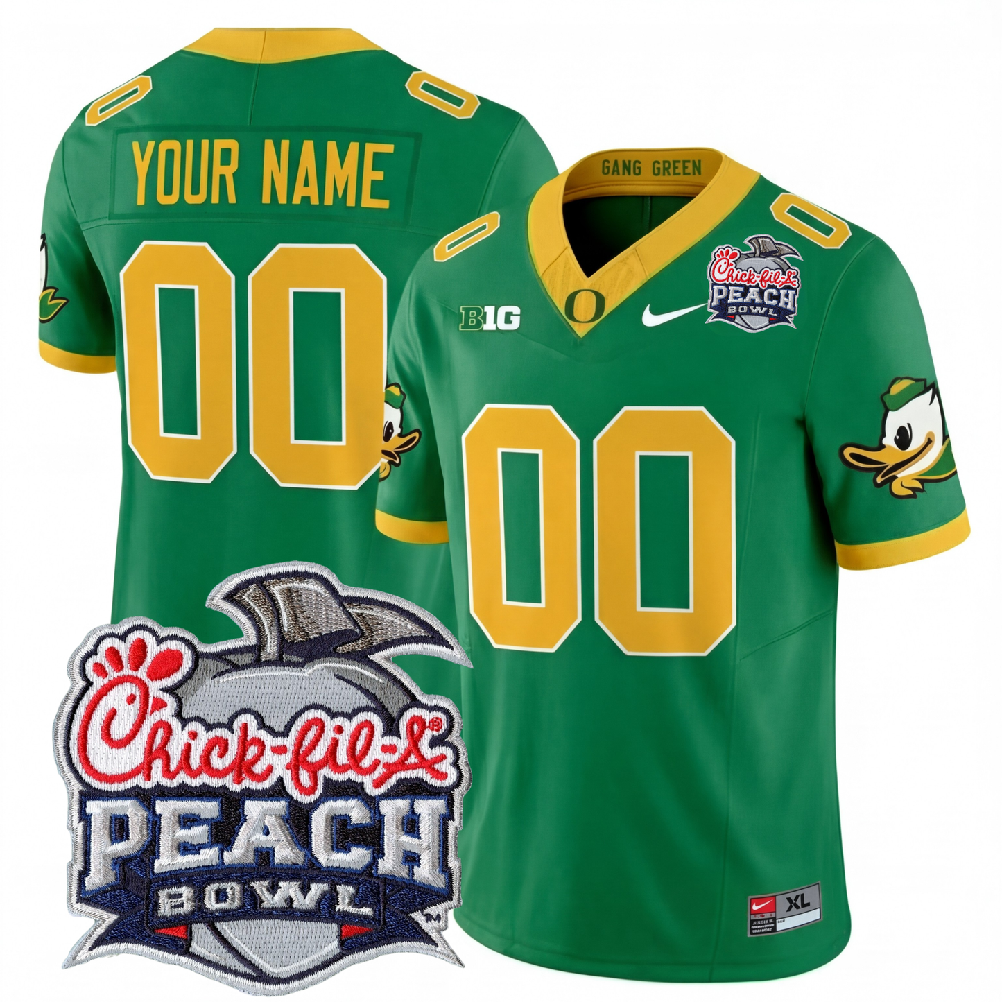 Oregon College Football Stitched Jersey 2026 - Peach Bowl Patch