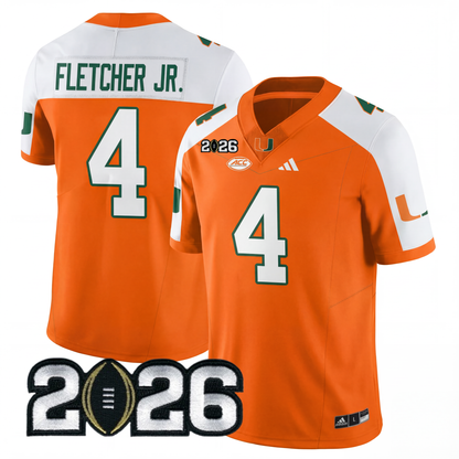 Miami College Football Stitched Jersey - 2026 CFP Patch
