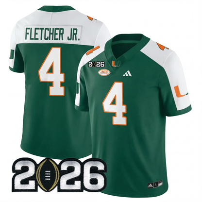 Miami College Football Stitched Jersey - 2026 CFP Patch