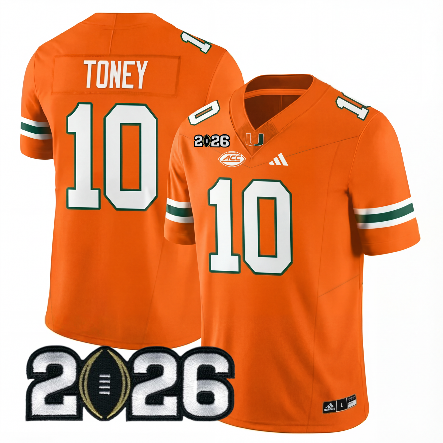 Miami College Football Stitched Jersey - 2026 CFP Patch