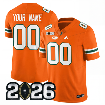 Miami College Football Stitched Jersey - 2026 CFP Patch