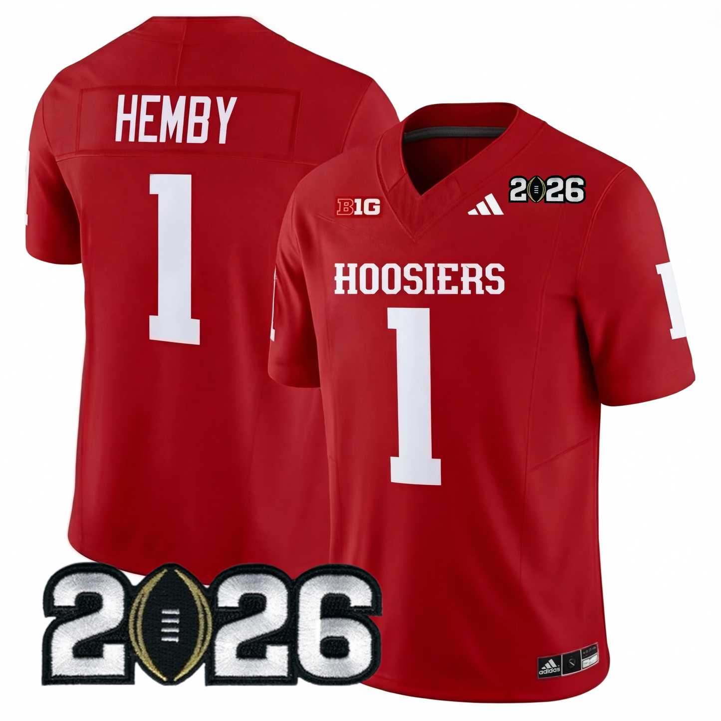 Indiana College Football Stitched Jersey - 2026 CFP Patch