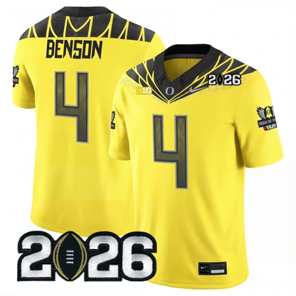 Oregon College Football Stitched Jersey - 2026 CFP Patch