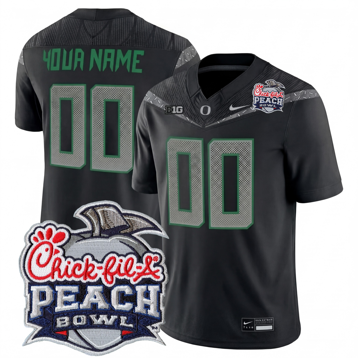 Oregon College Football Stitched Jersey 2026 - Peach Bowl Patch