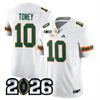Miami College Football Stitched Jersey - 2026 CFP Patch