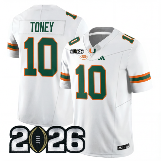Miami College Football Stitched Jersey - 2026 CFP Patch