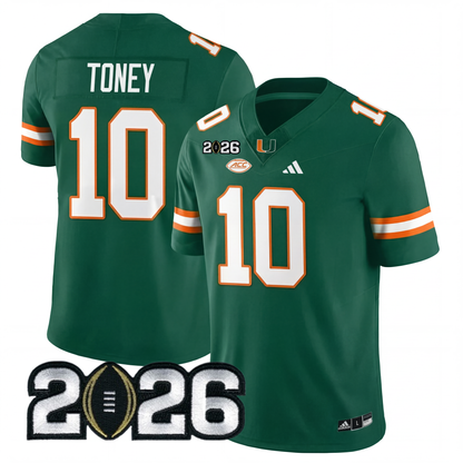 Miami College Football Stitched Jersey - 2026 CFP Patch