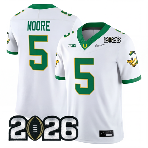Oregon College Football Stitched Jersey - 2026 CFP Patch