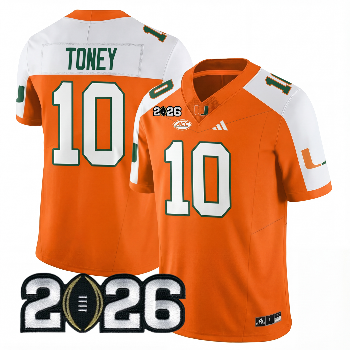 Miami College Football Stitched Jersey - 2026 CFP Patch