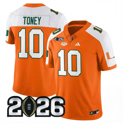 Miami College Football Stitched Jersey - 2026 CFP Patch