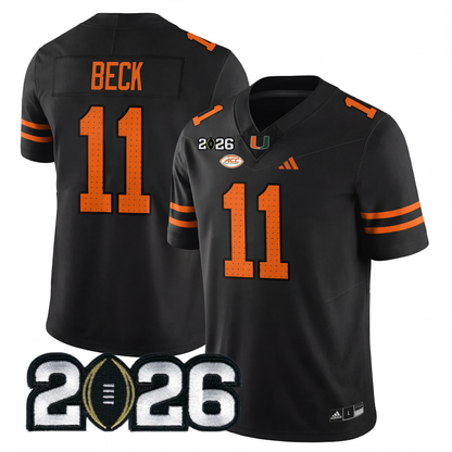 Miami College Football Stitched Jersey - 2026 CFP Patch