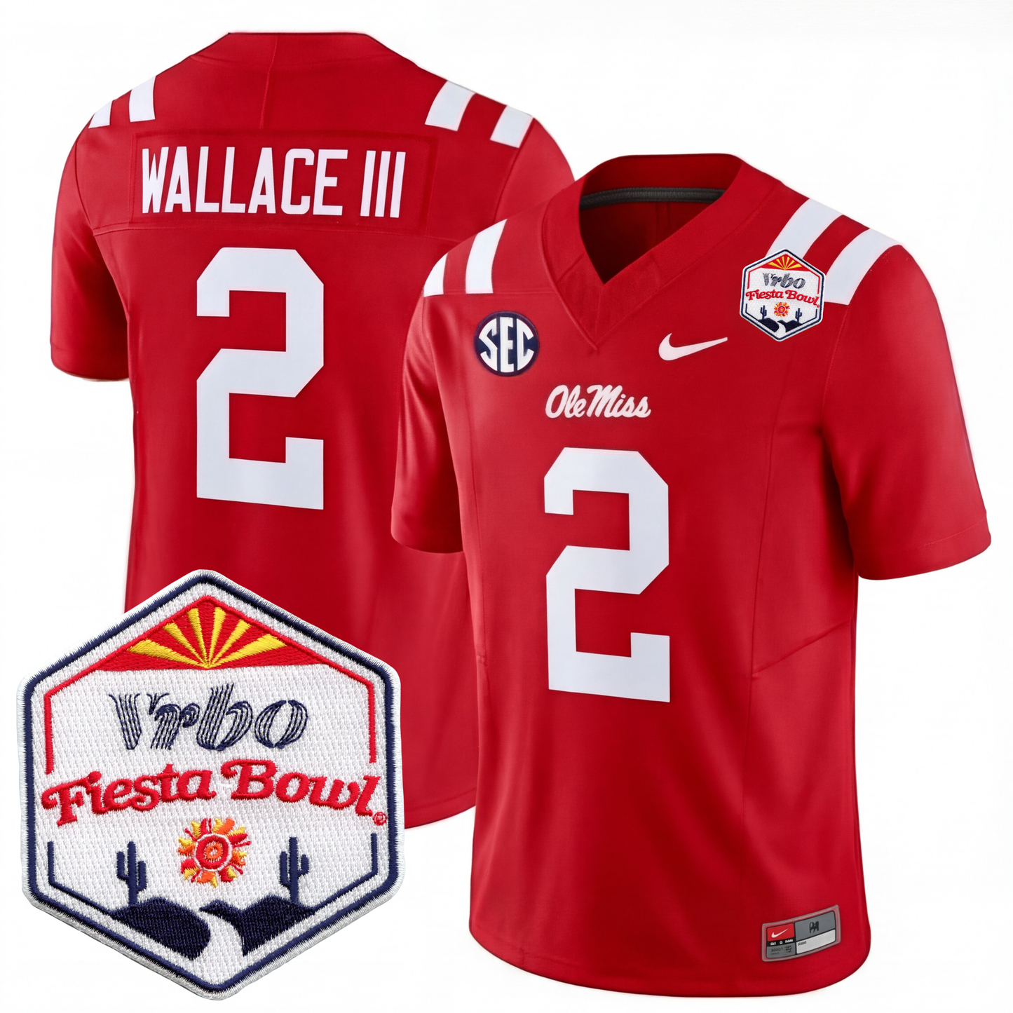 Mississippi College Football Stitche Jersey 2026 - Fiesta Bowl Patch