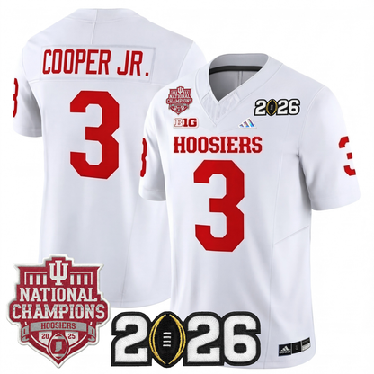 Indiana College Football Stitched Jersey - 2026 CFP + National Champions Patch