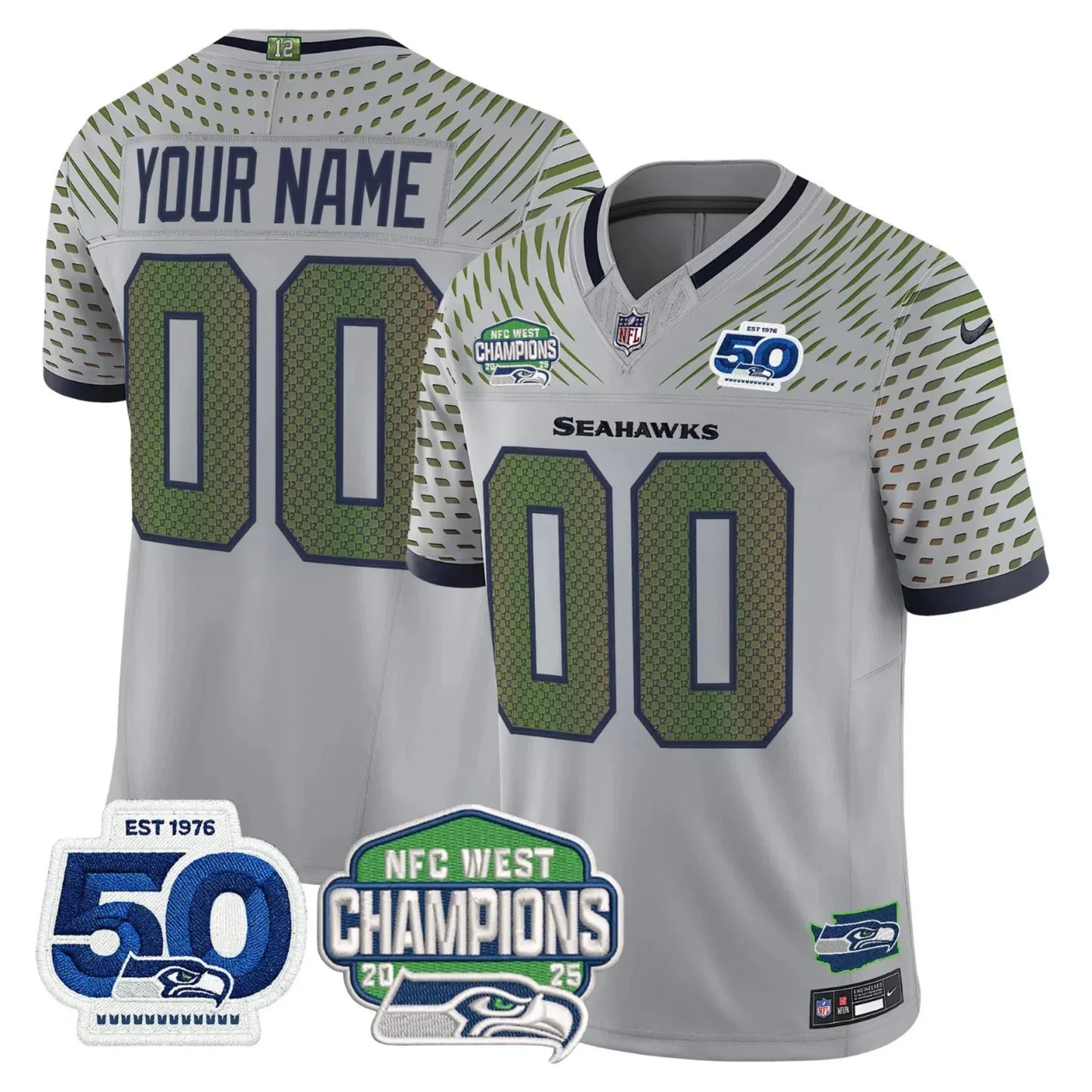 Men's SEA Football Limited Jersey - 50th & NFC West Champions Patch