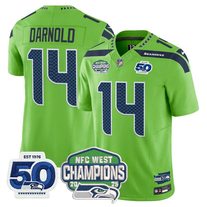 Men's SEA Football Limited Jersey - 50th & NFC West Champions Patch