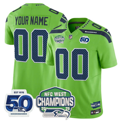 Men's SEA Football Limited Jersey - 50th & NFC West Champions Patch